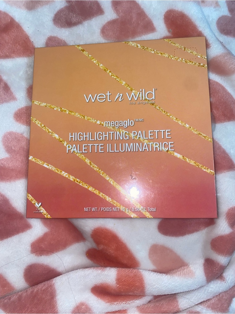 wet n wild Highlighting Palette - Orange to Peach Gradient with Gold Accents
